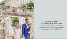 Vineyard wedding venue south west France